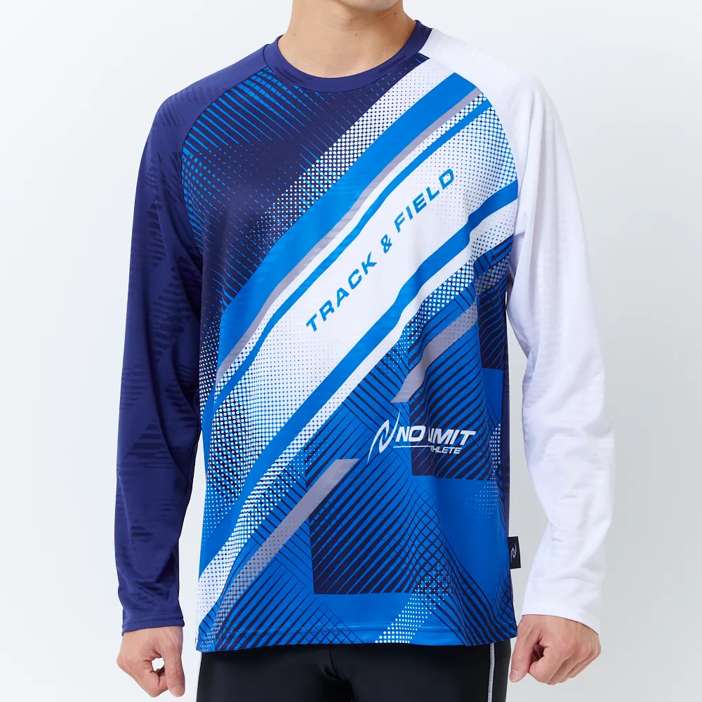 グラフィックジャカードロングスリーブシャツ