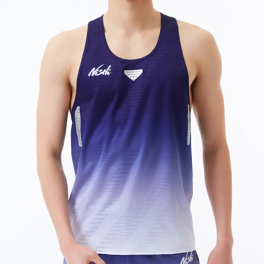 ジャカードレーシングランニングトップ MEN'S
