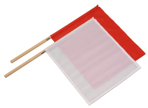 手旗（赤・白）