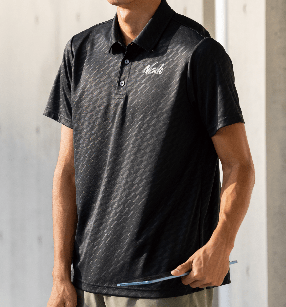 UVカットエンボスポロシャツ