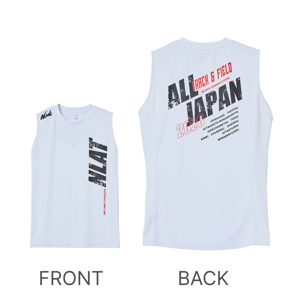 記念スリーブレステックシャツ ホワイト