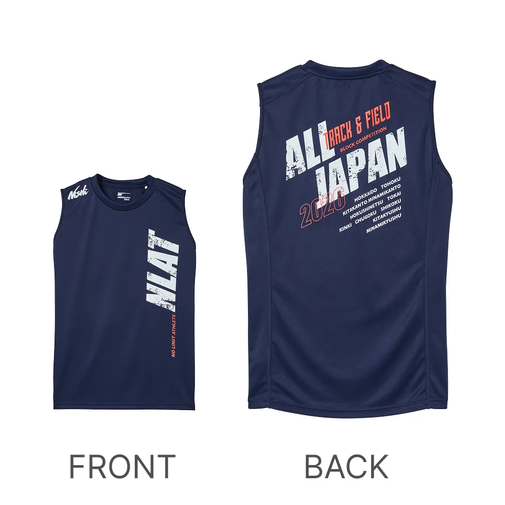 記念スリーブレステックシャツ ネイビー