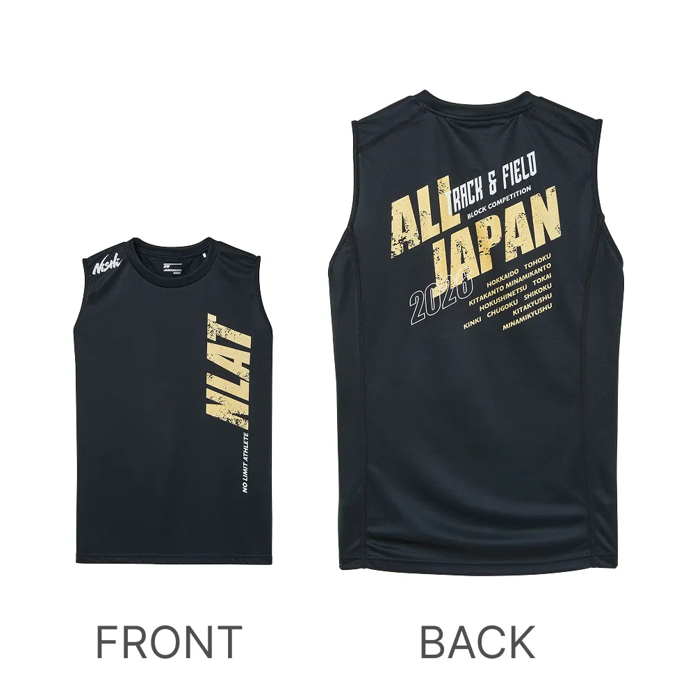 記念スリーブレステックシャツ ブラック